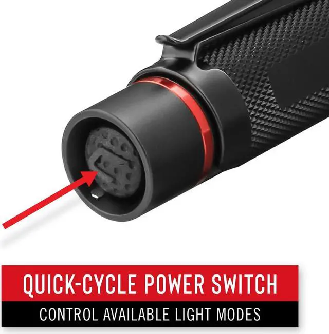 Alt view image 6 of 7 - COAST HX5 410 Lumen LED Flashlight, Pure Beam Focusing, Slide Focus, Pocket Clip, Weatherproof, Pocket Sized, Battery Included, Black.