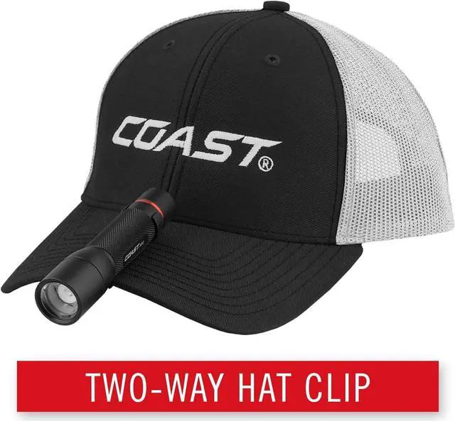 Alt view image 7 of 7 - COAST HX5 410 Lumen LED Flashlight, Pure Beam Focusing, Slide Focus, Pocket Clip, Weatherproof, Pocket Sized, Battery Included, Black.