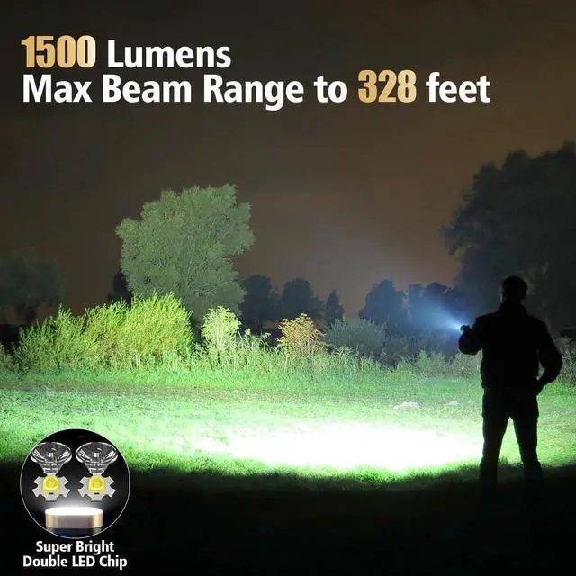 Alt view image 4 of 6 - LED Small Powerful EDC Flashlight, 365nm UV Black Light, Mini Led Flashlight 1500 LM, USB C Rechargeable Mini Keychain Flash Light with Clip, Tail Magnet, 9 Modes, Waterproof Pocket Flashlights 2 PC