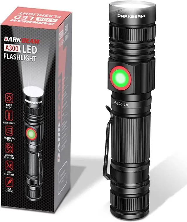 Main image of LED Flashlight Rechargeable USB 2000 High Lumens Small and Bright Pocket Flashlights Focus Adjustable Water Resistant Handheld Flash Light for Camping Outdoor Emergency