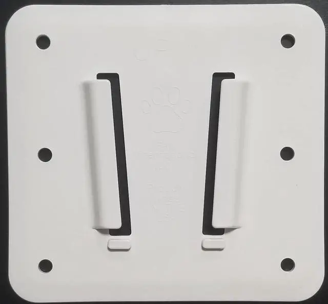 Alt view image 3 of 5 - PAW International RV TV Bracket White 2 Piece Set | 1 Polymer TV Bracket 100 X 100mm VESA | 1 White Polymer Wall Mount