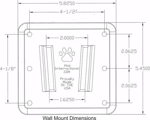 Alt view image 5 of 5 - PAW International RV TV Bracket White 2 Piece Set | 1 Polymer TV Bracket 100 X 100mm VESA | 1 White Polymer Wall Mount