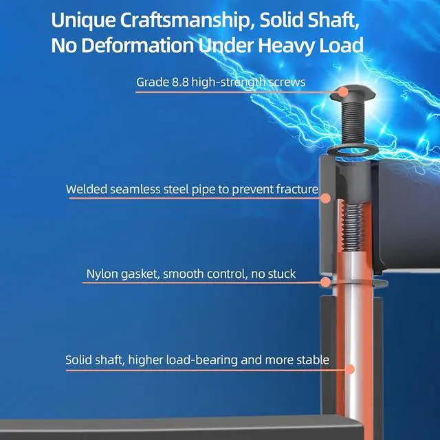 Alt view image 2 of 7 - 85 86 98 TV Wall Mount 55-100 inch Full Motion Television Bracket Large Screen Led Heavy Duty Swivel Tilt Sliding Adjustable Articulating Stand max vesa 800x600mm Load 176 lbs DY999