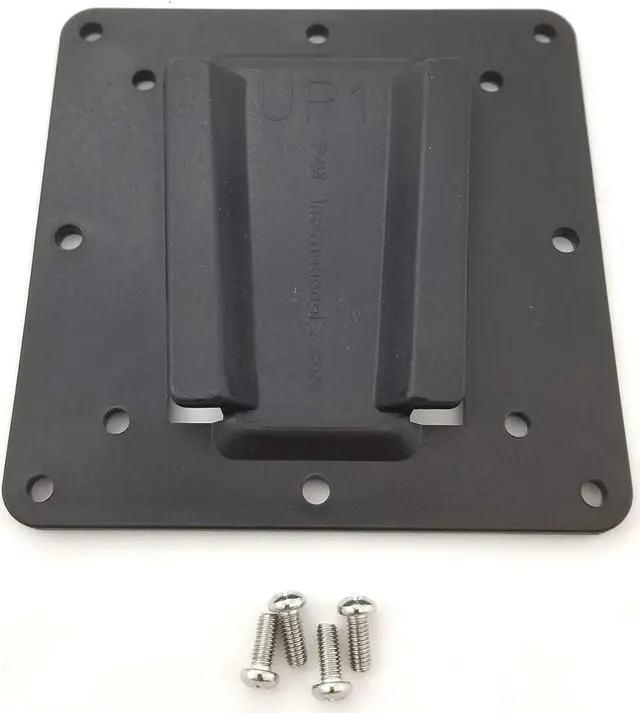 Main image of PAW International 75 x 75mm & 100 x 100mm Black Polymer RV TV Bracket | Mates with PAW Polymer Wall Mount