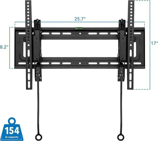 Alt view image 7 of 7 - Mount-It! Advanced Tilt TV Wall Mount | Full Tilting Extendable Mounting Bracket | Fits 37" - 80" Screen | VESA Compatible up to 600x400mm | Perfect Above Fireplace Mounting Bracket