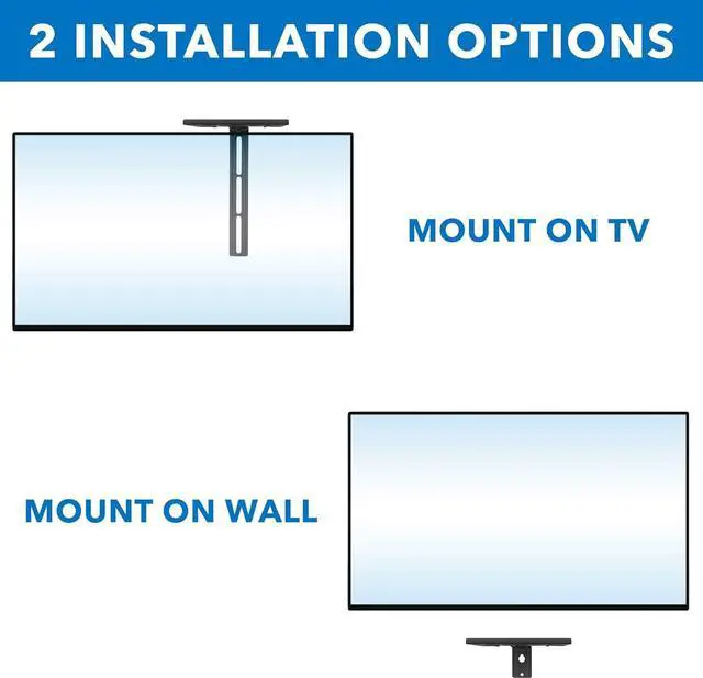 Alt view image 5 of 7 - Mount-It! TV Shelf - Wall Mounted | Floating TV Shelf [6.6 lbs] | Dual Installation - Wall or TV
