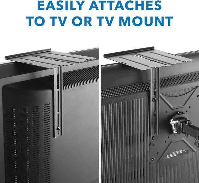 Alt view image 7 of 7 - Mount-It! TV Shelf - Wall Mounted | Floating TV Shelf [6.6 lbs] | Dual Installation - Wall or TV