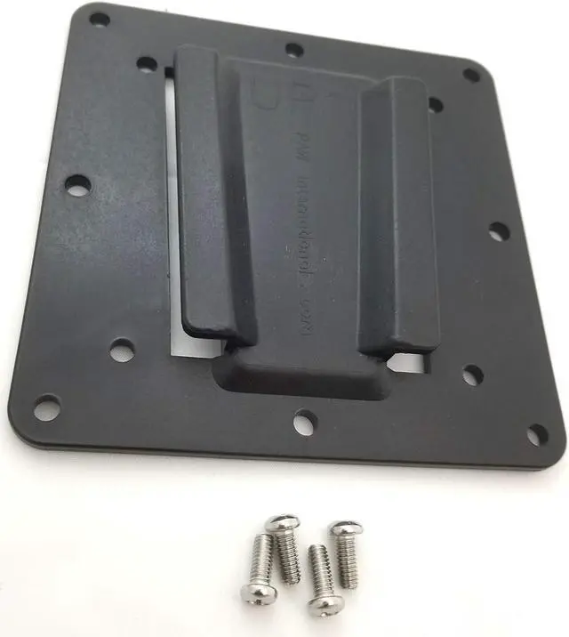Alt view image 2 of 2 - PAW International 75 x 75mm & 100 x 100mm Black Polymer RV TV Bracket | Mates with PAW Polymer Wall Mount