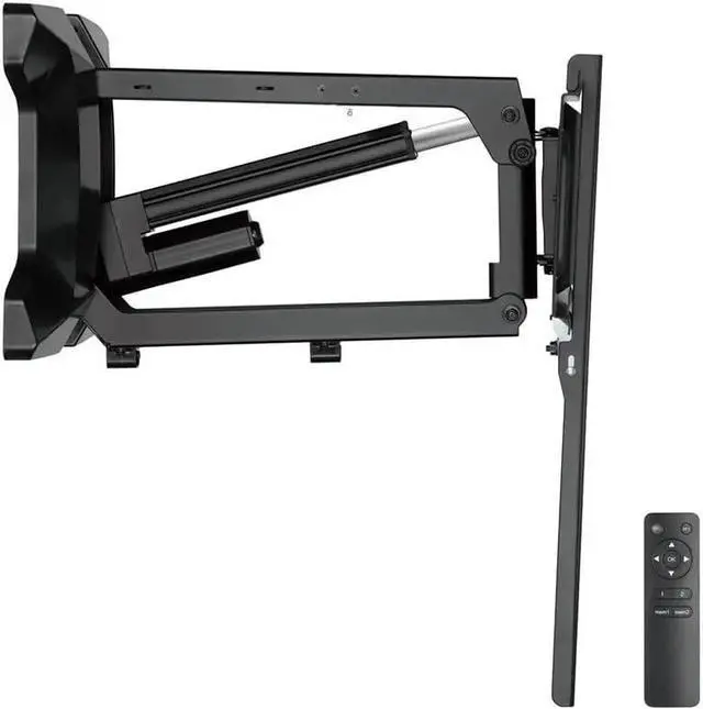 Alt view image 4 of 6 - Monoprice Premium Pull-Down Above Fireplace TV Wall Mount Motorized Electric for 37" to 80" TVs up to 77lbs, Max VESA 600x400