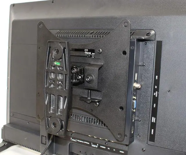 Alt view image 6 of 7 - TV Wall Mount for TVs up to 50" - Continu.us CTM-0200 Low Profile Television Tilt + Swivel Wall Bracket for Small TVs | Sits Flush to The Wall: Max Load 55lbs.