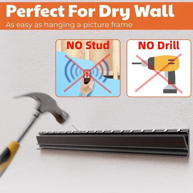 Alt view image 2 of 6 - No Stud TV Wall Mount for All Brand 22-55Inch TVs, Universal Studless TV Drywall Mount Bracket for Flat Screen TVs, Low Profile, Loading Capacity 100lbs, Vesa 200x100 to 400 x 400mm