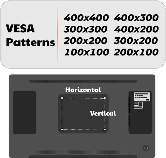 Alt view image 6 of 6 - No Stud TV Wall Mount for All Brand 22-55Inch TVs, Universal Studless TV Drywall Mount Bracket for Flat Screen TVs, Low Profile, Loading Capacity 100lbs, Vesa 200x100 to 400 x 400mm