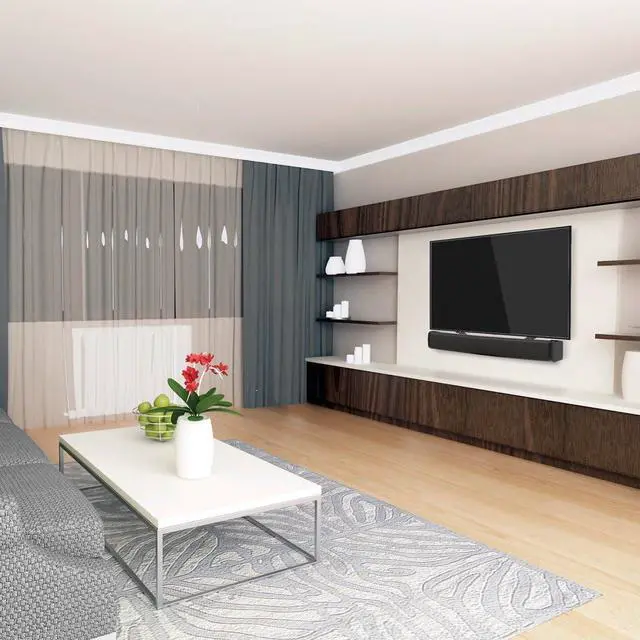 Alt view image 7 of 7 - Barkan Universal Soundbar Mount, Adjustable Bracket for Mounting Above or Under The TV, Sizes 13-80 inch, Fits Most of Sound Bars Up to 14 lbs, Easy Assembly Black