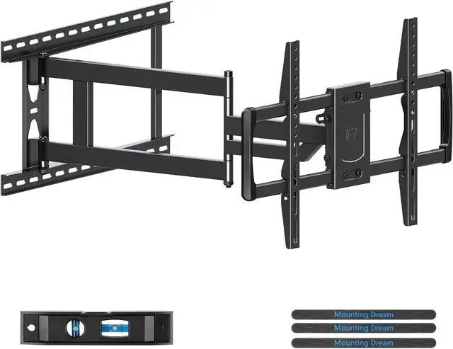 Main image of Mounting Dream Long Arm TV Wall Mount for 37-75 Inch TV, Corner TV Wall Mount with 32 Long Extension, Full Motion TV Mount Swivel & Tilt, Fits Max VESA 600x400mm,100 lbs, 16,18,24 Studs MD2285-LA