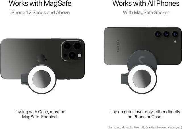 Alt view image 6 of 7 - SnapGrip - Mobile Phone Camera Grip with Wireless Shutter Button - Magnetic Mount Snaps on to Any Phone - Built in Powerbank with Qi Wireless Charging - Tabletop Dock | Blue Jay