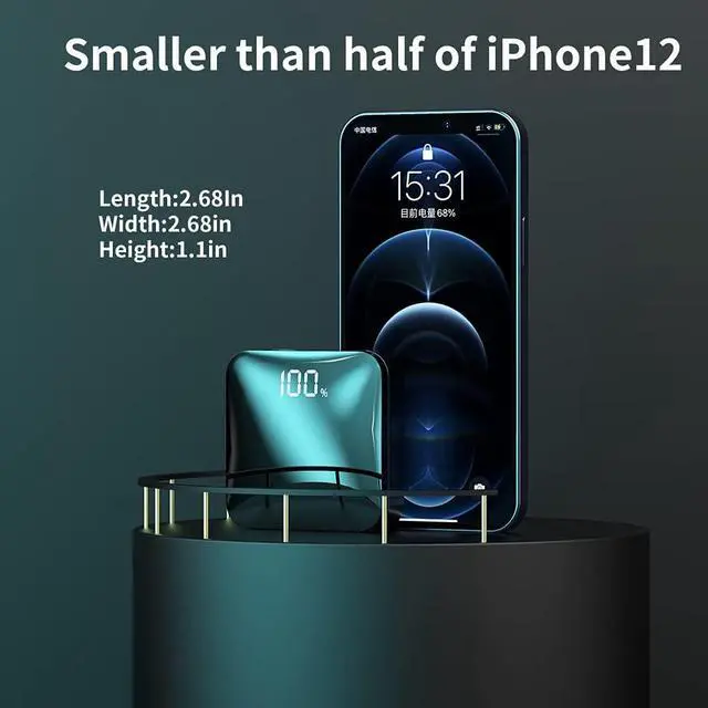 Alt view image 5 of 7 - T-CORE USB C Portable Charger 22.5W Fast Charging,one of The Smallest and Lightest 10000mAh External Battery Compact Power Bank for iPhone15 14 13 11 12pro max,Samsung S20/21/S22