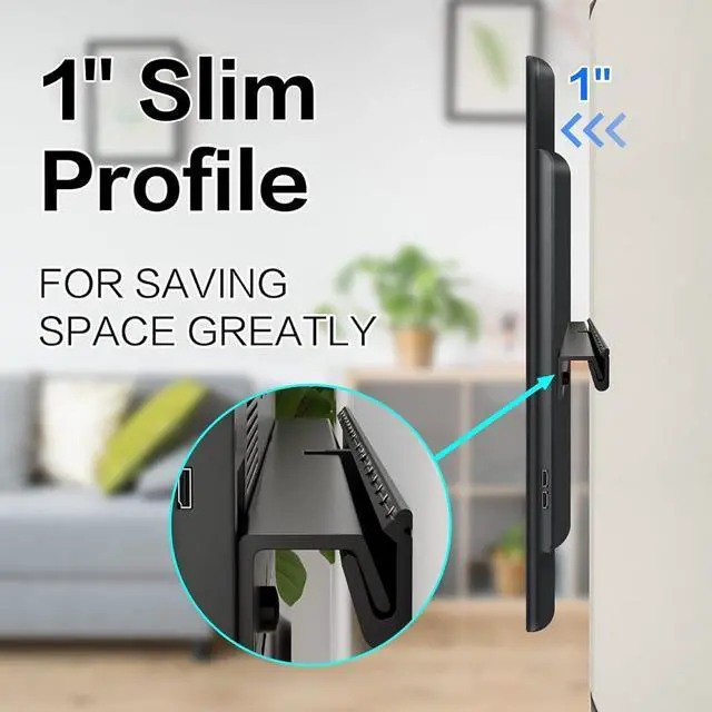 Alt view image 3 of 6 - No Stud TV Wall Mount, Studless Drywall TV Mount for 32-75 inch, No Drill TVs Mount with Clear Instructions, Studless TVs Wall Mount with Sturdy Design, Easy to Install