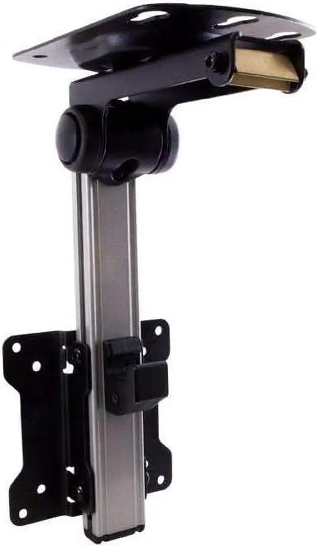 Main image of Monoprice 116122 Under Cabinet Tilt TV Wall Mount Bracket - For TVs Up to 27in Max Weight 44lbs VESA Patterns Up to 100x100 Silver