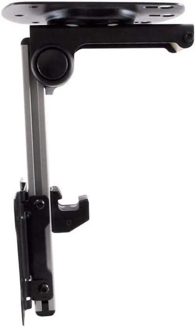 Alt view image 3 of 5 - Monoprice 116122 Under Cabinet Tilt TV Wall Mount Bracket - For TVs Up to 27in Max Weight 44lbs VESA Patterns Up to 100x100 Silver