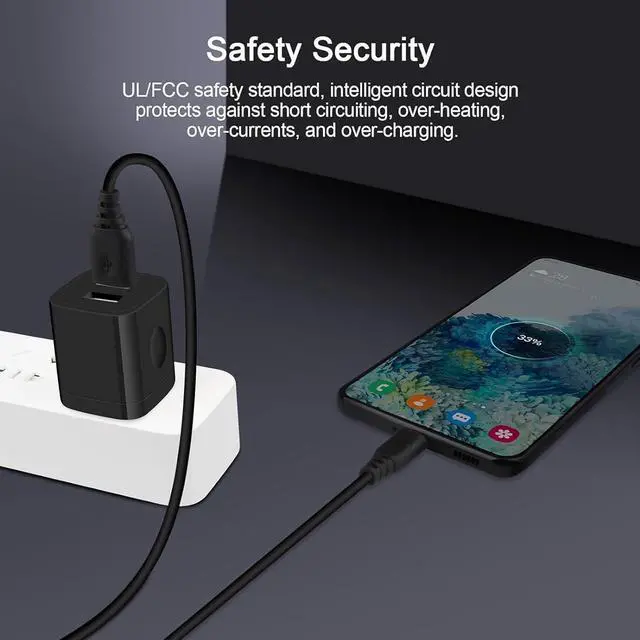 Alt view image 6 of 7 - Black USB Wall Adapter, Charging Block, 3Pack Dual Port 2.1A Fast Wall Charger Brick Base Cube USB Plug Outlet Phone Charger Box Compatible iPhone 15 14 13 12 11 XS Max XR X 8 7 6, iPad, Samsung, LG