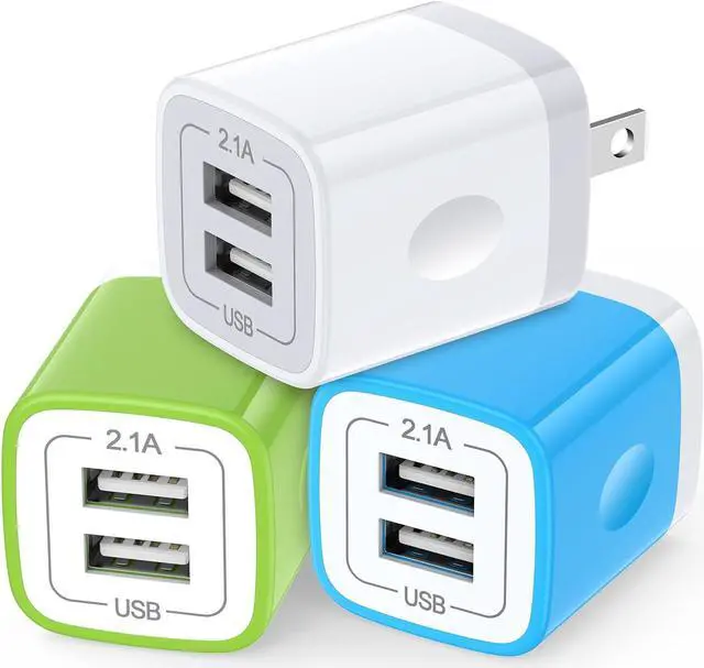 Main image of Plug USB Wall Adapter,USB Charger Box Fast Charging Block Cube,5V/2.1A Universal Power Adapter Travel Brick Base Compatible for Samusng Galaxy S22/S23/S21/S20,Google Pixel 8Pro/8/7a/6/5,Phone 15 Pro