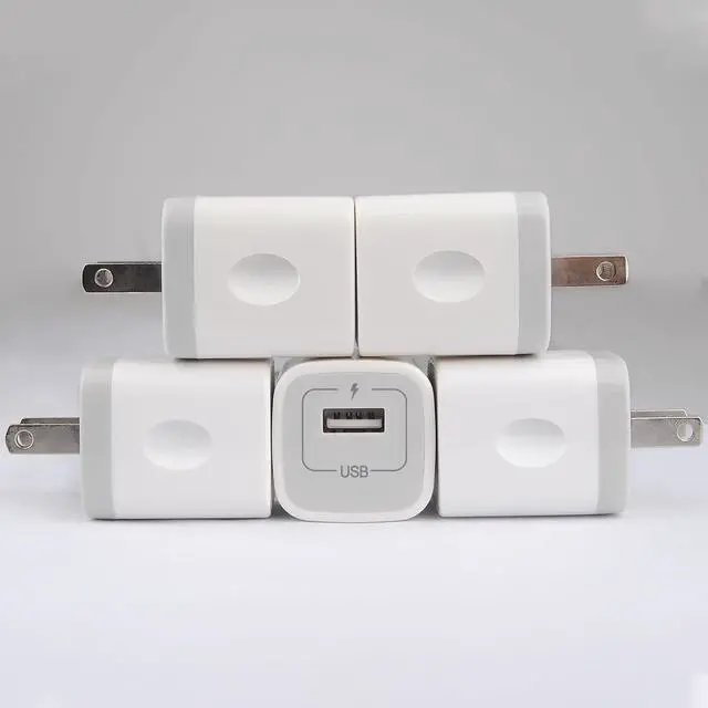 Main image of Wall Charger Adapter USB Charging Block, 5Pack Single Port USB Plug in Charger Cube Box Power Blocks Brick Charger Station Compatible with Samsung Galaxy A53 A13 A54 A20 S23 S22 S20 S21 A25