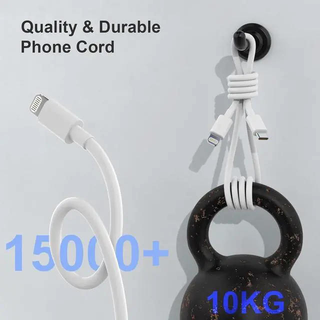 Alt view image 5 of 7 - USB C Fast Charger 3 Pack 20W USB-C Power Adapter with 3 Pack 6FT Type C to Lightning Cable for iPhone 14/13 Pro/13/12/12 Mini/12 Pro Max/11 Pro