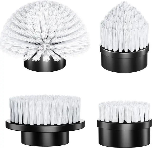 Main image of 4 Replaceable Brush Heads for Uaoaii 21V Electric Spin Scrubber, Cordless Shower Scrubber Replacement Brushes for Bathrooms, Kitchens, Floors, Tiles, Tubs Cleaning