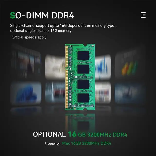 Alt view image 3 of 7 - Micro Computer 12th Gen Intel N100 4C/4T 16G DDR4 500G M.2 PCIE1/SATA SSD G4 Small PC OS Desktop PC,Wi-Fi 6 Working Mini Desktop, 4K@60Hz UHD Graphics Dual Display/BT5.2/OS