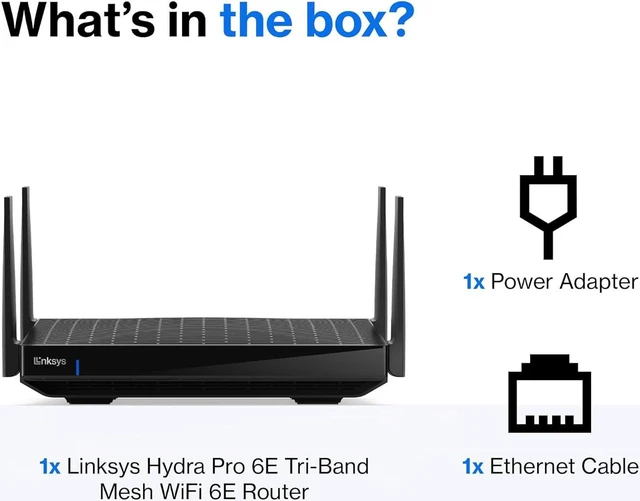 Alt view image 5 of 7 - Linksys WiFi Mesh 6E Tri-Band Router