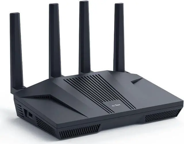 Main image of GL.iNet GL-MT6000(Flint 2) WiFi 6 Router | Gaming WiFi Router | 2 x 2.5G Multi-Gig Port+4 x 1G Ethernet Ports | Mass Device Connectivity | Rapid OpenVpn & WireGuard | 802.11ax | Long Range Coverage
