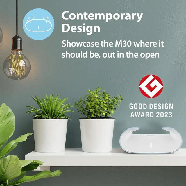 Alt view image 3 of 7 - D-Link AX3000 WiFi 6 Mesh System (2-Pk) - Contemporary Ecofriendly Design - High-Performance - Feature Rich - AI Enabled - Parental Controls  Covers up to 5000 sq. ft  Router (M30/2)