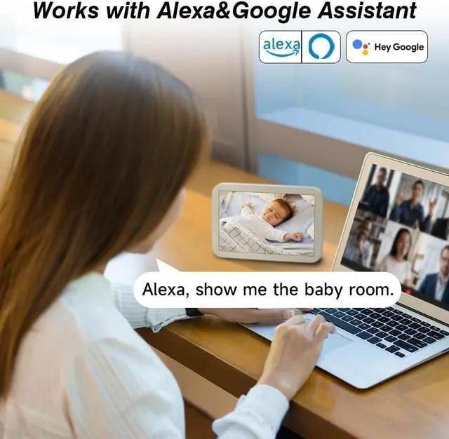 Alt view image 4 of 7 - 2K Indoor Security Cameras with Color Night Vision, WiFi Home Camera for 24/7 Recording, Cameras for Home Security, Dog Camera with AI Detection,2-Way Talk, Cloud&SD, Works Alexa&Google Assistant 4PCs