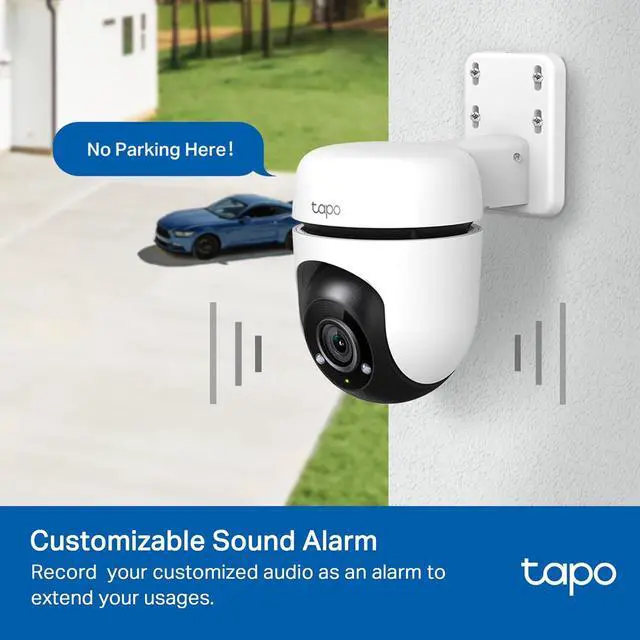 Alt view image 7 of 7 - Tapo 1080P Outdoor Wired Pan/Tilt Security Wi-Fi Camera, 360° View, Motion Tracking, Works with Alexa & Google Home, Night Vision, Free AI Detection, Cloud & SD Card Storage(up to 512GB), Tapo C500