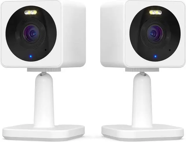 Main image of WYZE Cam OG Indoor/Outdoor 1080p WI-Fi Smart Home Security Camera with Color Night Vision, Built-in Spotlight, Motion Detection, 2-Way Audio, Compatible with Alexa & Google Assistant, White (2-Pack)