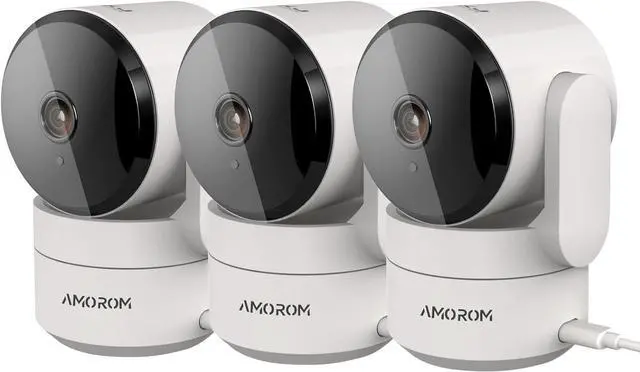 Main image of Pet Camera 360° Home Security Cameras, with Pan/Tilt, Night Vision, Motion Detection, Privacy Mode, 2-Way Audio, Cloud & SD Card Storage, Compatible with Alexa/Google Home, 2.4GHz WiFi, 4 Pack