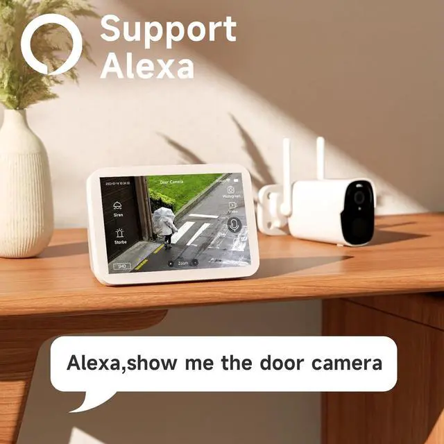 Alt view image 5 of 7 - 3PC Security Cameras Wireless Outdoor, 2K Battery Powered Security Camera for Home, WiFi Camera Surveillance Indoor System with Color Night Vision, IP66, 2-Way Audio, AI Motion Detection, Works/Alexa