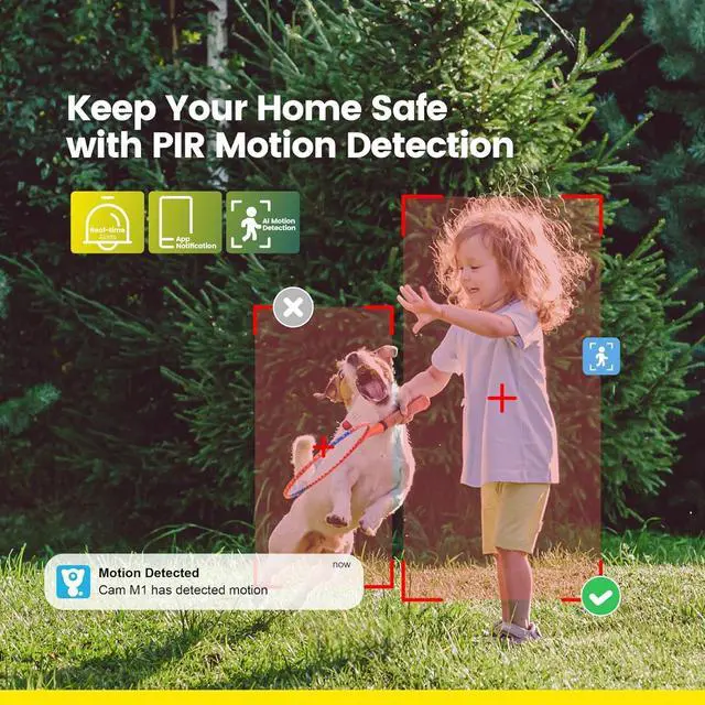 Alt view image 3 of 7 - litokam 2.5K Security Camera Outdoor, 2.4G Wi-Fi Camera for Home Security Outdoor with AI Motion Detection, 360° PTZ Surveillance IP Home Cam Outside with Color Night Vision, Siren & 2-Way Talk