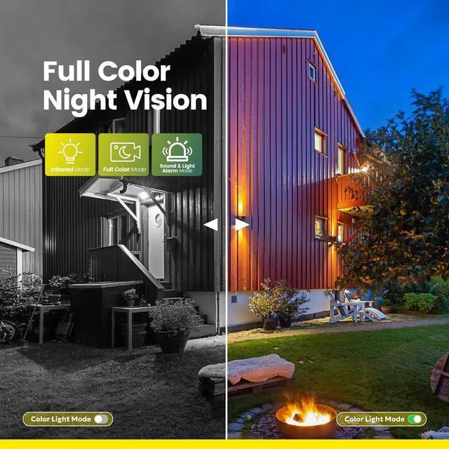 Alt view image 7 of 7 - litokam 2.5K Security Camera Outdoor, 2.4G Wi-Fi Camera for Home Security Outdoor with AI Motion Detection, 360° PTZ Surveillance IP Home Cam Outside with Color Night Vision, Siren & 2-Way Talk