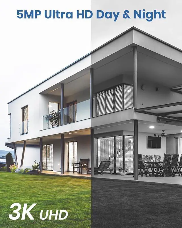 Alt view image 6 of 7 - AOSU 3K/5MP Solar Security Cameras System Wireless Outdoor, Battery Powered WiFi Camera for Home Security, Panoramic PTZ, Auto Tracking, Human/Vehicle Detection, Color Night Vision (2 Pack)