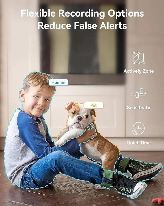 Alt view image 7 of 7 - blurams Pet Camera 2K, Cameras for Home Security with One-Touch Call, Dog Camera w/Color Night Vision, Motion Tracking, Cloud & SD Card Storage (2.4GHz Wi-Fi)