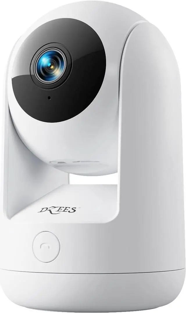 Main image of Dzees Indoor Security Camera Pet Camera No Subscription, 2K 360° WiFi Camera, Wired Dog Pet Camera with Phone App, MagicPix Night Vision, Calls, 2-Way Audio, 24/7, Motion Tracking, Privacy, 2.4Ghz