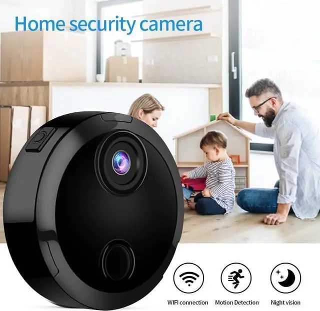 Alt view image 3 of 5 - Indoor and Outdoor Camera with Night Vision - Mini Camera - Hidden Camera - Micro Camera - Small Cameras for Spying - Surveillance Camera Full HD WiFi Cameras for Pet/Baby/Nanny with App