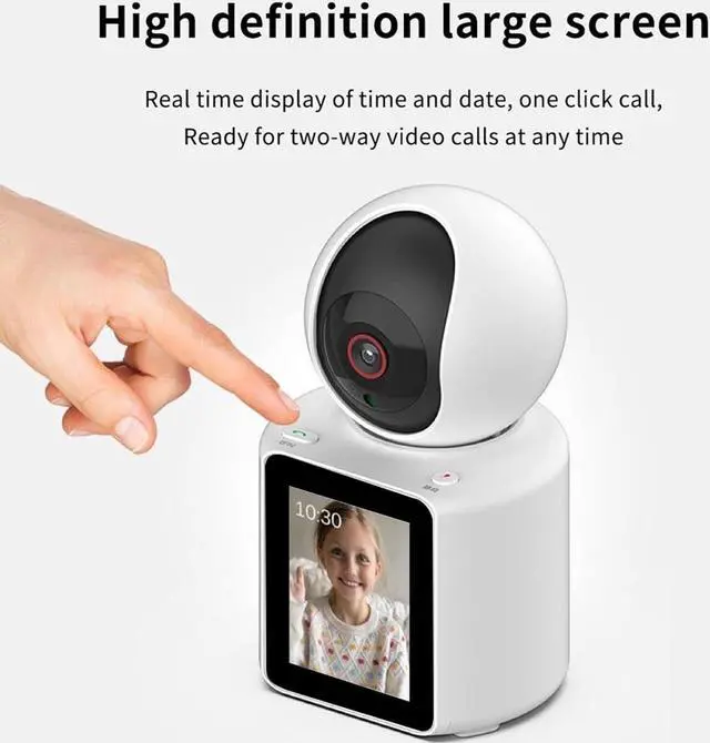 Alt view image 3 of 7 - Two Way Pet Camera with 2.8 inch HD Screen, 1080P Video Calling Camera for Indoor Home Security, Indoor Home Nanny/Dog/Baby Security Device with Phone App
