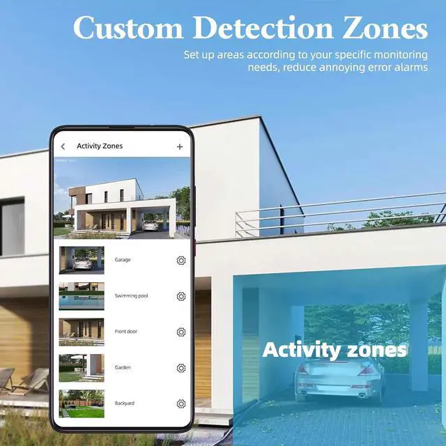 Alt view image 6 of 7 - BEENOCAM [8X Zoom 4K Solar Security Cameras Wireless Outdoor, 360°PTZ Solar Outdoor Wireless Cameras for Home Security with 2.4GHz, 2-Way Audio, Full Color Night Vision, PIR Detection, IP66