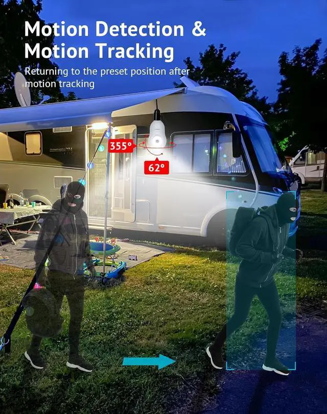 Alt view image 5 of 7 - LaView 4G LTE Cellular Light Bulb Security Camera,360°2K Security Cameras Wireless Outdoor Indoor 4MP Full Color Day and Night,Motion Detection, Audible Alarm,Easy Installation,Compatible with Alexa