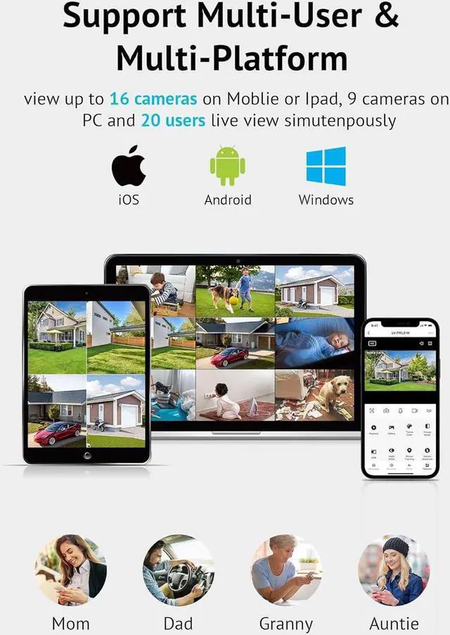 Alt view image 6 of 7 - LaView 4G LTE Cellular Light Bulb Security Camera,360°2K Security Cameras Wireless Outdoor Indoor 4MP Full Color Day and Night,Motion Detection, Audible Alarm,Easy Installation,Compatible with Alexa