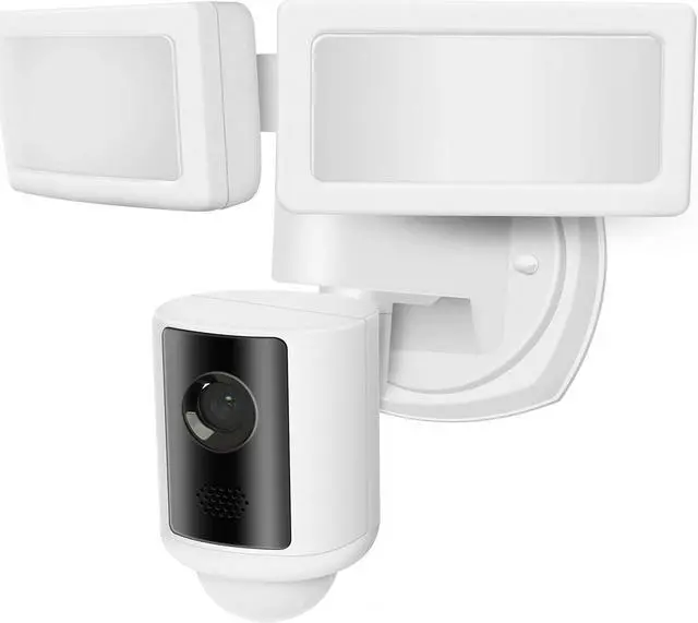 Main image of Feit Electric Outdoor Smart Camera Floodlight with Motion Sensor, Hardwired White Outdoor Security Light with Video, 1080p HD, 128 GB Micro SD Card Storage, Two-Way Audio and Alarm SEC3000/CAM/WIFI