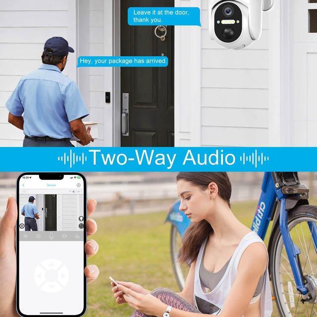 Alt view image 5 of 6 - 4G LTE Cellular Security Camera Wireless Outdoor, Solar Battery Powered Cameras for Home Surveillance, PIR Human Detection, 2K Color Night Vision, 2-Way Audio, Cloud & SD Card, Works with Phone APP