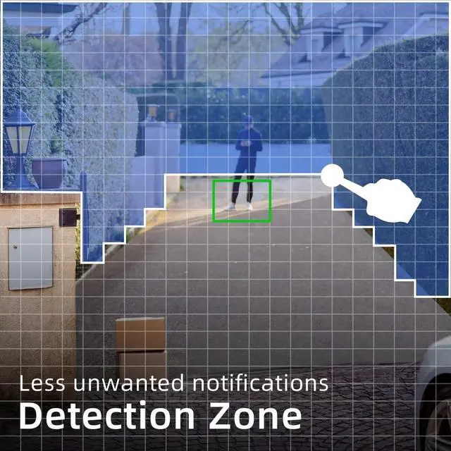 Alt view image 5 of 7 - Security Cameras Wireless Outdoor - 2K Solar Powered Security Camera AI Motion Detection Audio WiFi Camera,Home Security,3MP Color Night Vision,IP66 Waterproof,PIR Alarm,2-Way Speak,SD/Cloud